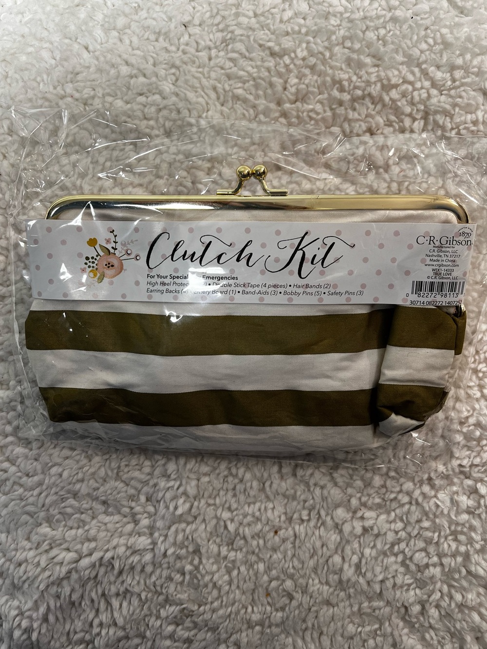 C.R. Gibson Wedding Day Special Event Clutch Cosmetic Kit